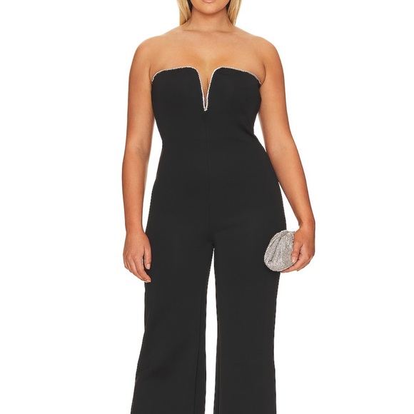 Good American Black Strapless Jumpsuit - Picture 4 of 6